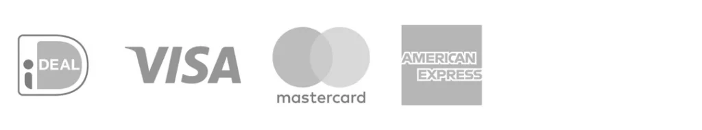 Betaal mogelijkheden bij Uzepia: iDEAL, VISA, Mastercard en American Express.